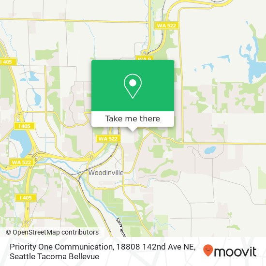 Priority One Communication, 18808 142nd Ave NE map