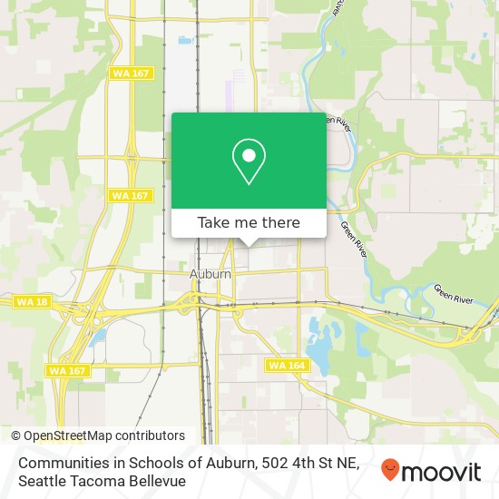 Communities in Schools of Auburn, 502 4th St NE map