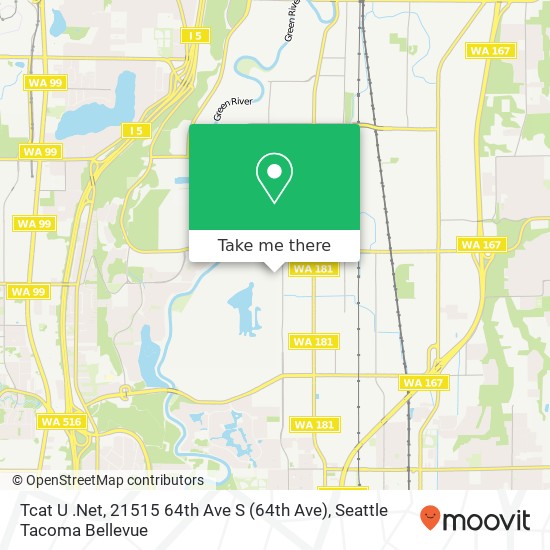 Tcat U .Net, 21515 64th Ave S map