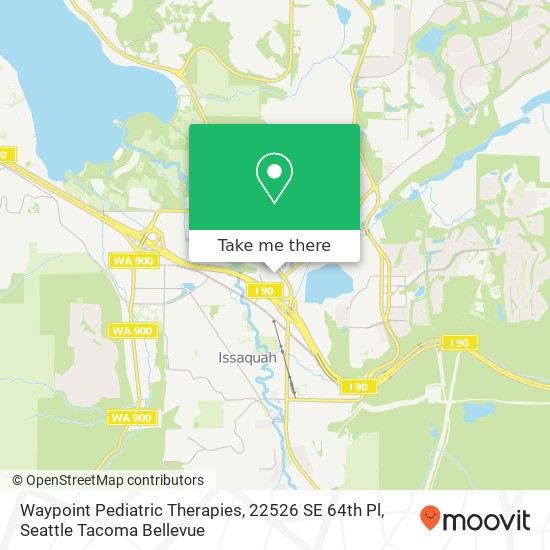 Mapa de Waypoint Pediatric Therapies, 22526 SE 64th Pl