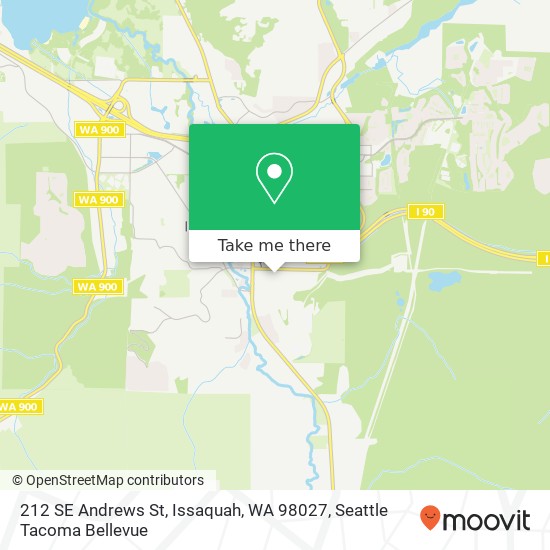 Mapa de 212 SE Andrews St, Issaquah, WA 98027