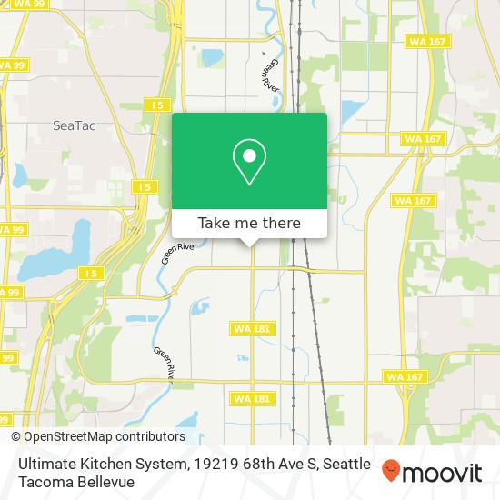 Mapa de Ultimate Kitchen System, 19219 68th Ave S