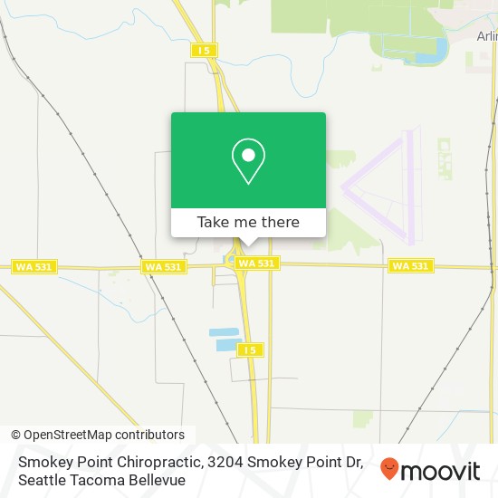 Mapa de Smokey Point Chiropractic, 3204 Smokey Point Dr