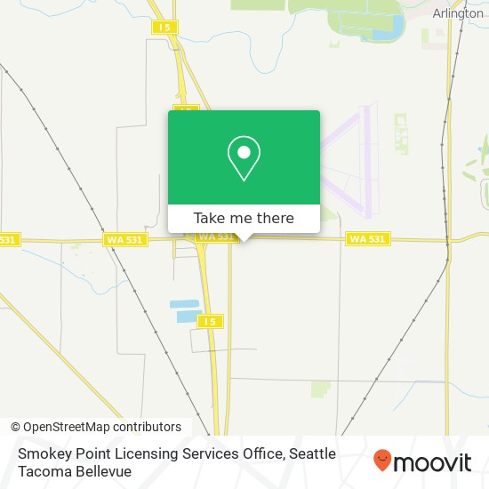 Mapa de Smokey Point Licensing Services Office