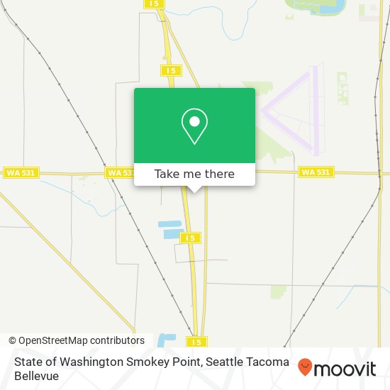 Mapa de State of Washington Smokey Point