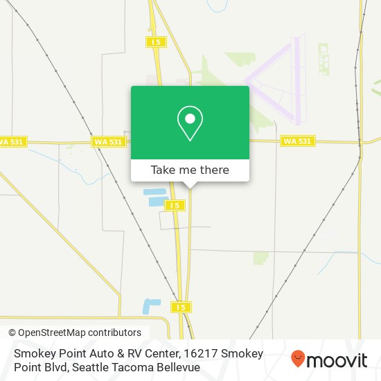 Smokey Point Auto & RV Center, 16217 Smokey Point Blvd map