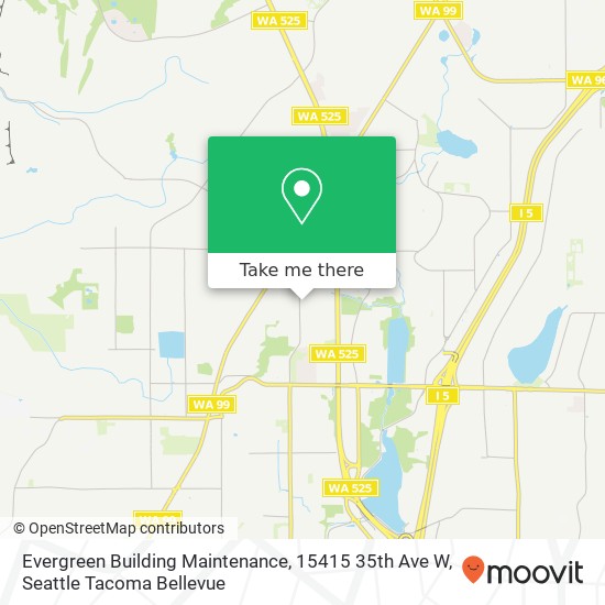 Evergreen Building Maintenance, 15415 35th Ave W map