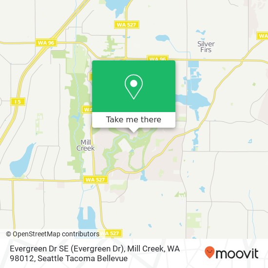 Evergreen Dr SE (Evergreen Dr), Mill Creek, WA 98012 map