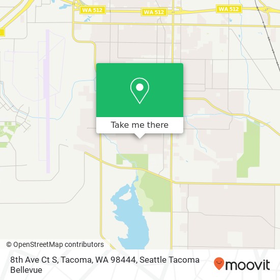 Mapa de 8th Ave Ct S, Tacoma, WA 98444