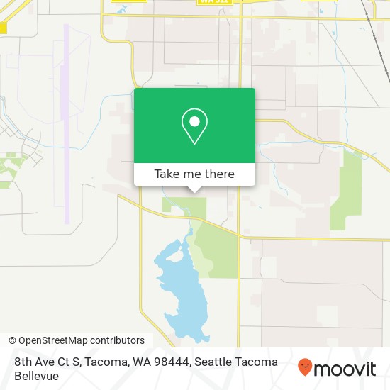 Mapa de 8th Ave Ct S, Tacoma, WA 98444