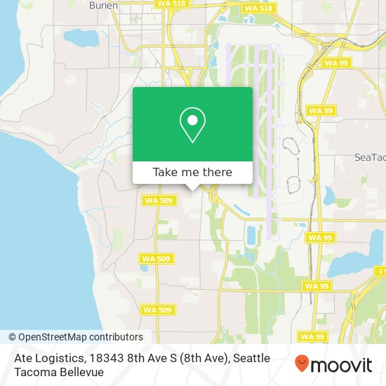 Ate Logistics, 18343 8th Ave S map