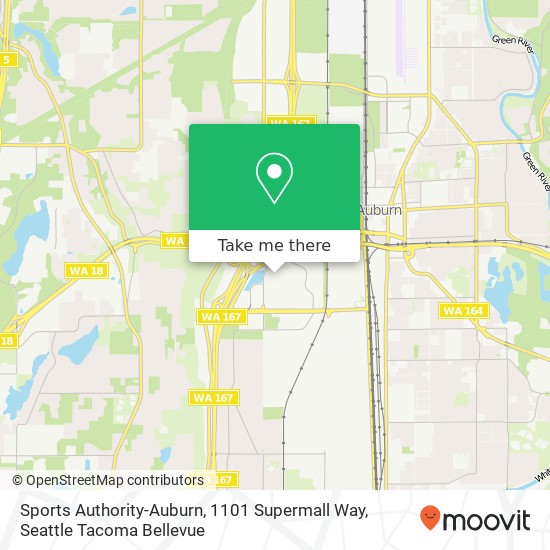 Sports Authority-Auburn, 1101 Supermall Way map