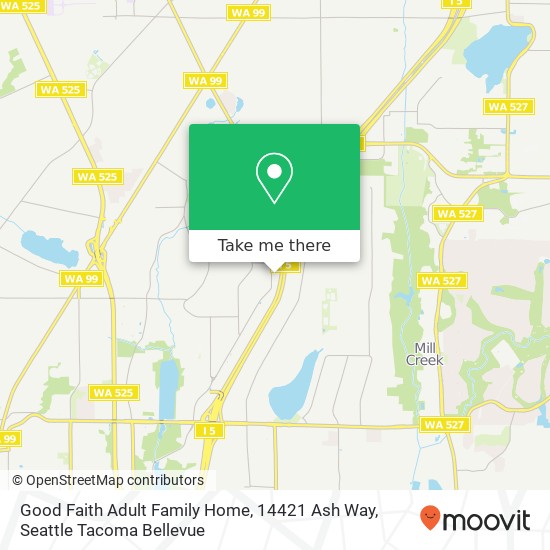 Good Faith Adult Family Home, 14421 Ash Way map