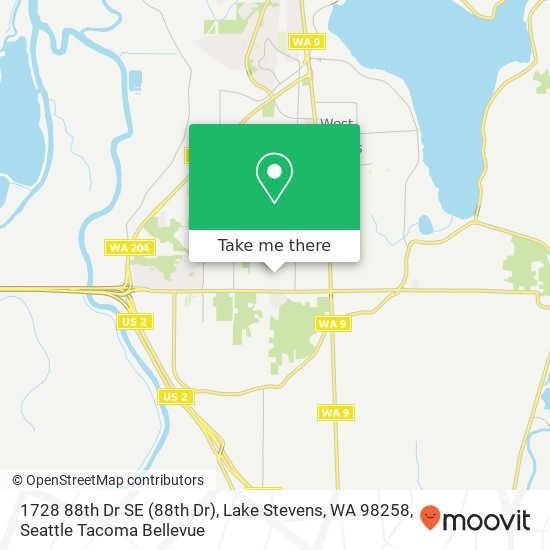 Mapa de 1728 88th Dr SE (88th Dr), Lake Stevens, WA 98258