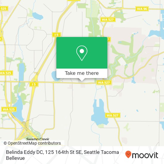 Belinda Eddy DC, 125 164th St SE map