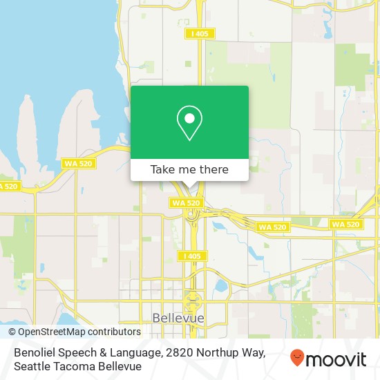 Benoliel Speech & Language, 2820 Northup Way map