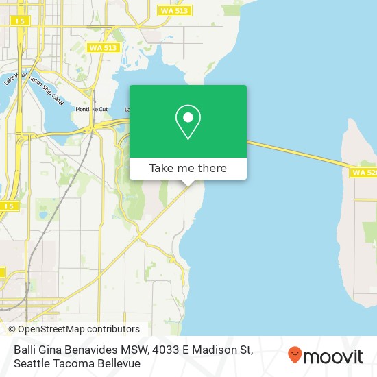 Mapa de Balli Gina Benavides MSW, 4033 E Madison St