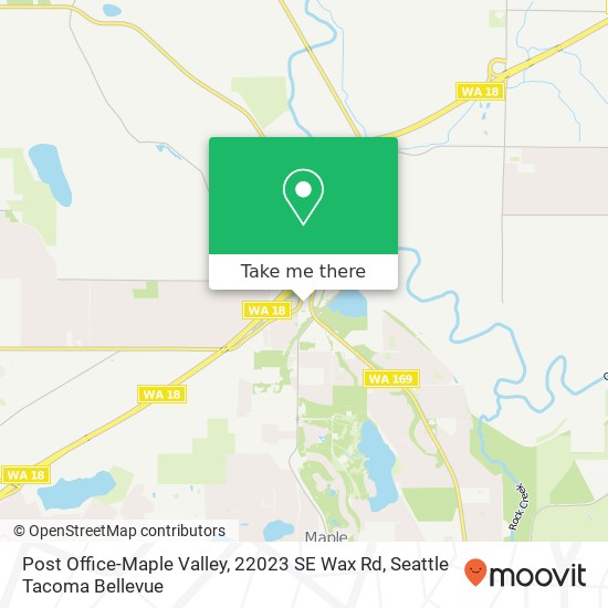 Mapa de Post Office-Maple Valley, 22023 SE Wax Rd