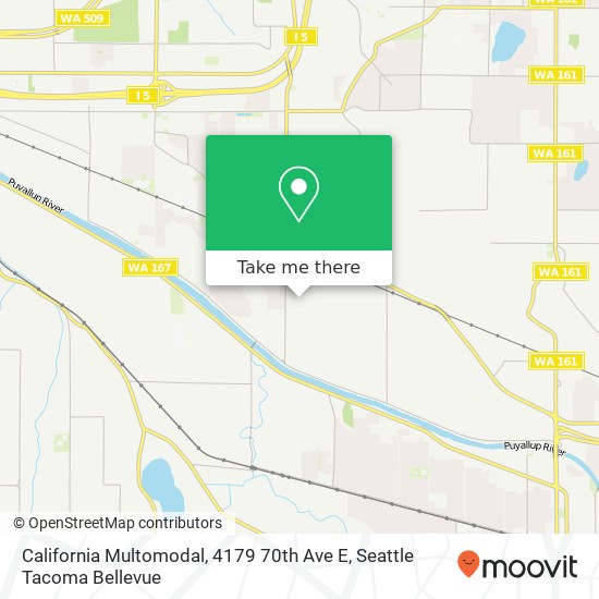 Mapa de California Multomodal, 4179 70th Ave E