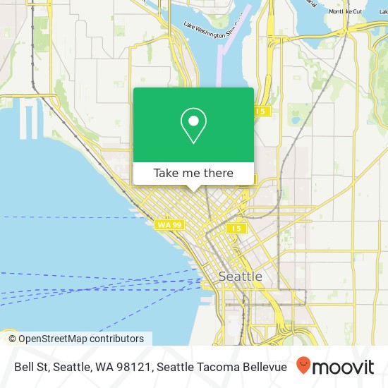 Mapa de Bell St, Seattle, WA 98121