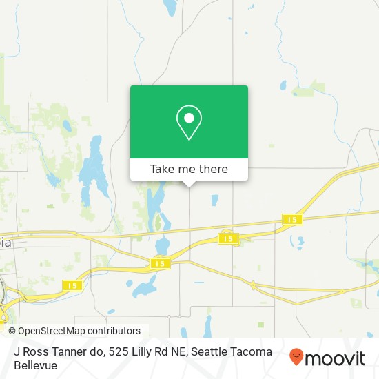 Mapa de J Ross Tanner do, 525 Lilly Rd NE