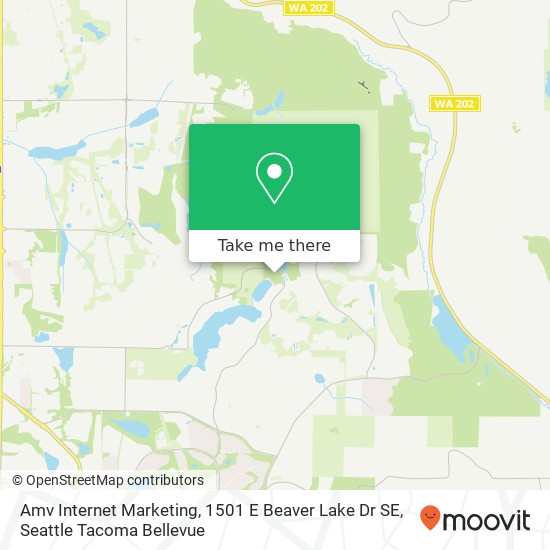 Mapa de Amv Internet Marketing, 1501 E Beaver Lake Dr SE