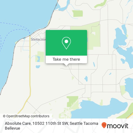 Mapa de Absolute Care, 10502 110th St SW