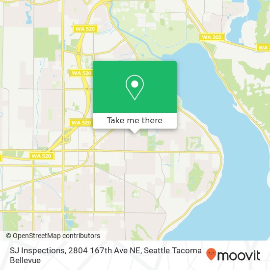 SJ Inspections, 2804 167th Ave NE map