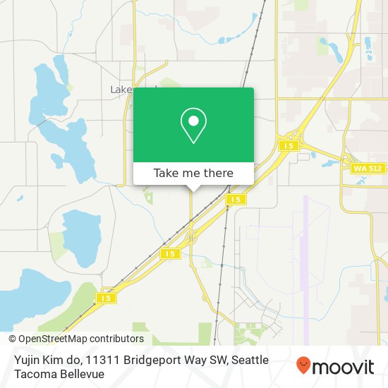 Yujin Kim do, 11311 Bridgeport Way SW map