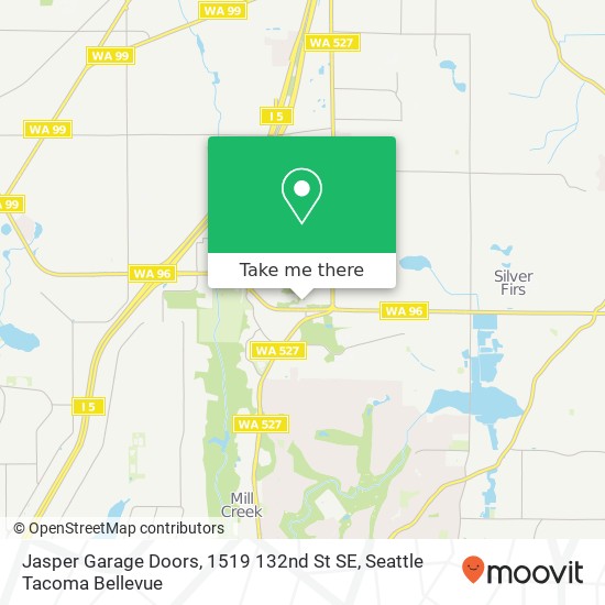 Mapa de Jasper Garage Doors, 1519 132nd St SE