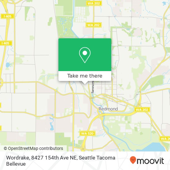 Mapa de Wordrake, 8427 154th Ave NE