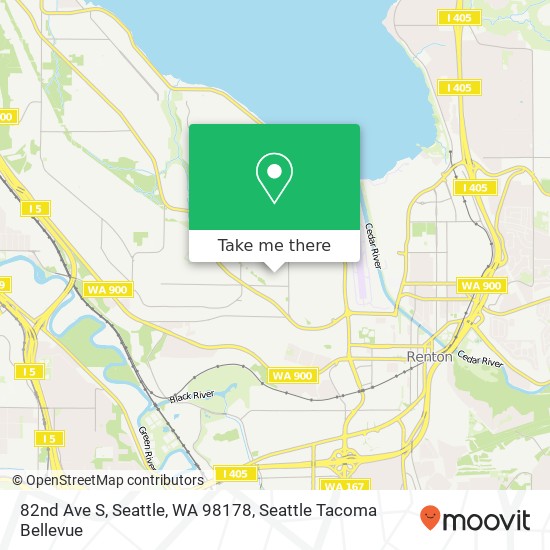 82nd Ave S, Seattle, WA 98178 map