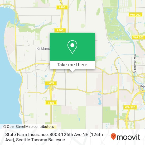 Mapa de State Farm Insurance, 8003 126th Ave NE