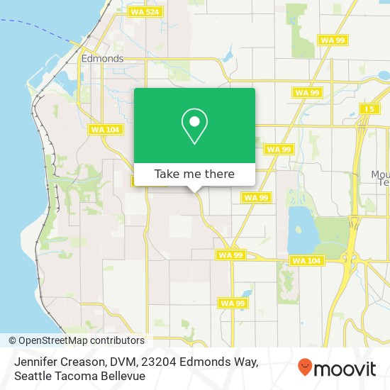 Jennifer Creason, DVM, 23204 Edmonds Way map