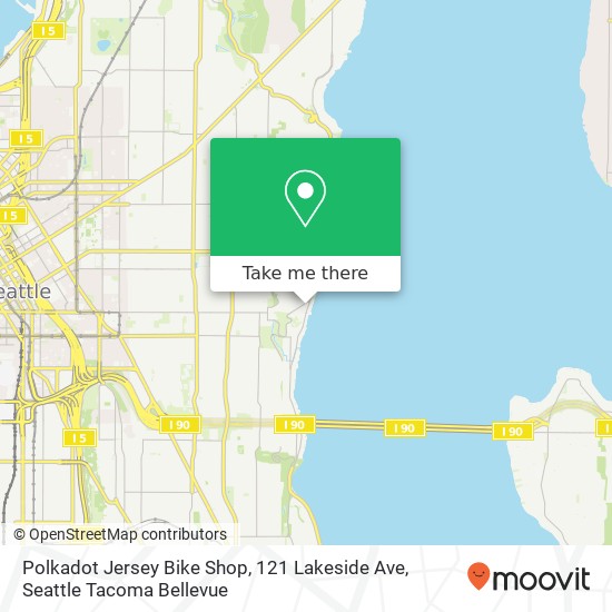 Polkadot Jersey Bike Shop, 121 Lakeside Ave map