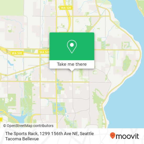 The Sports Rack, 1299 156th Ave NE map