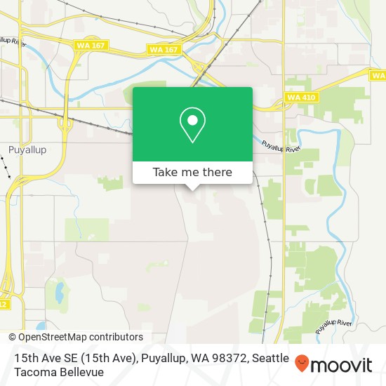 15th Ave SE (15th Ave), Puyallup, WA 98372 map