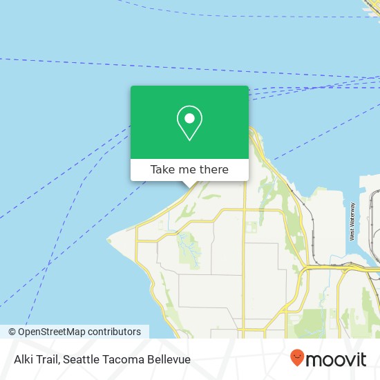 Mapa de Alki Trail, Alki Trail, Seattle, WA 98116, USA