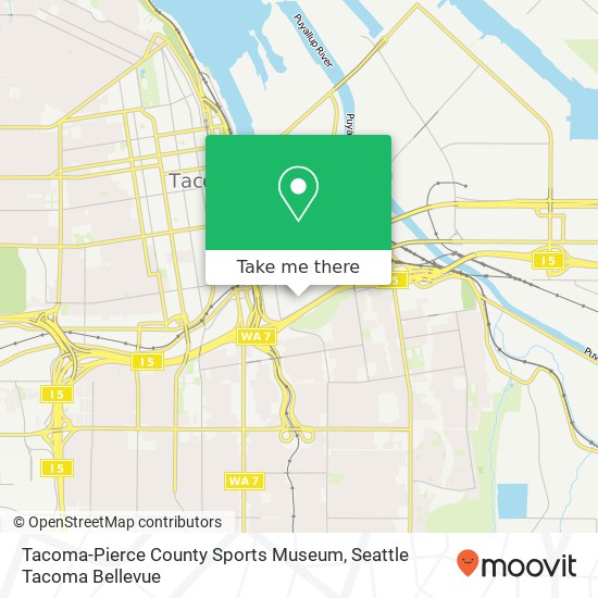 Tacoma-Pierce County Sports Museum map