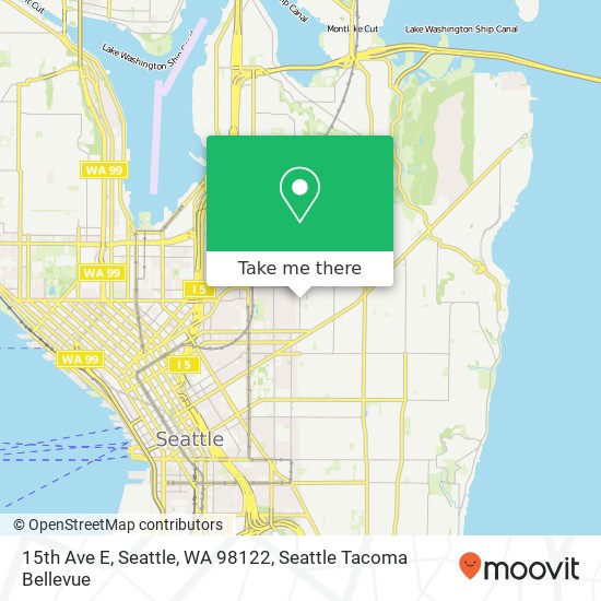 Mapa de 15th Ave E, Seattle, WA 98122