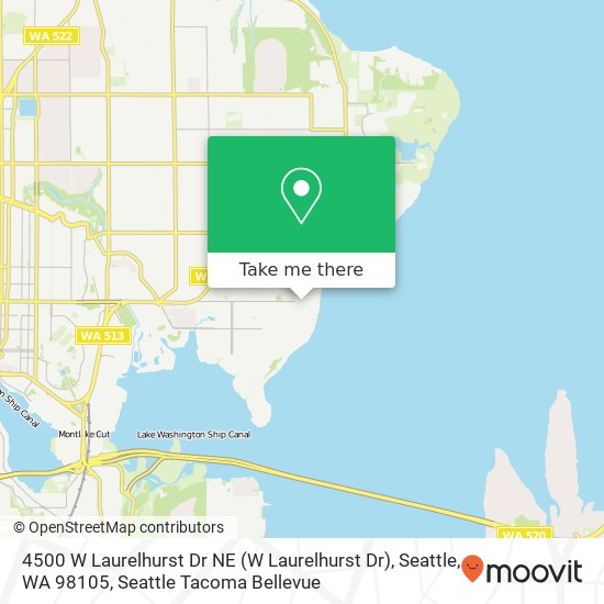 4500 W Laurelhurst Dr NE (W Laurelhurst Dr), Seattle, WA 98105 map