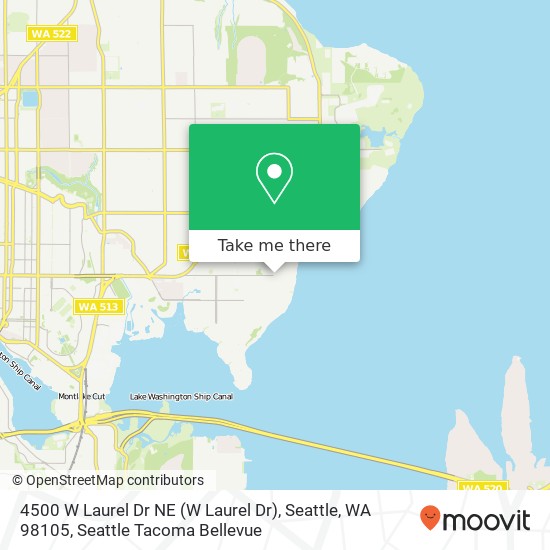 4500 W Laurel Dr NE (W Laurel Dr), Seattle, WA 98105 map