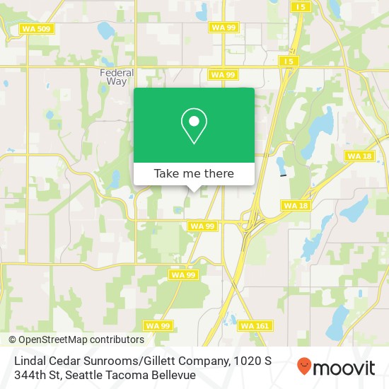 Lindal Cedar Sunrooms / Gillett Company, 1020 S 344th St map