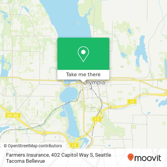 Mapa de Farmers Insurance, 402 Capitol Way S