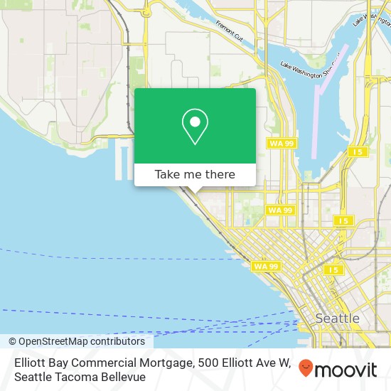 Elliott Bay Commercial Mortgage, 500 Elliott Ave W map