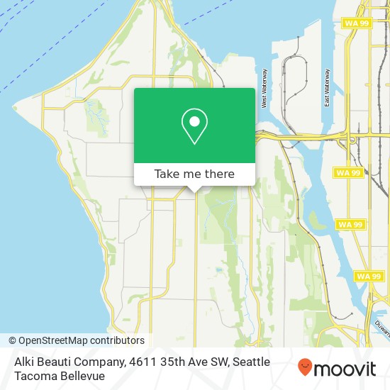 Alki Beauti Company, 4611 35th Ave SW map