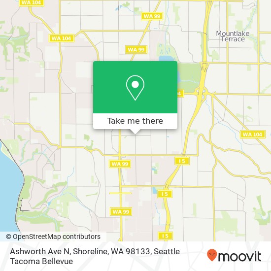 Ashworth Ave N, Shoreline, WA 98133 map