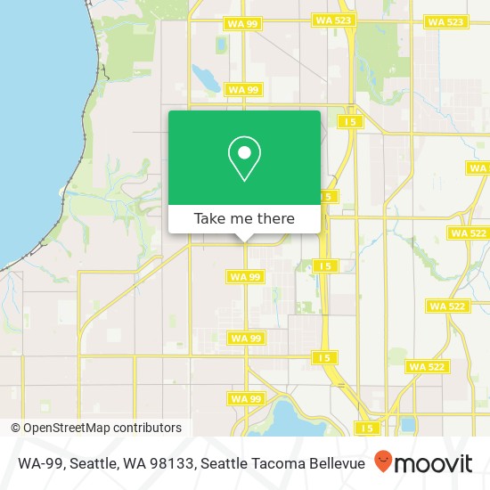 Mapa de WA-99, Seattle, WA 98133