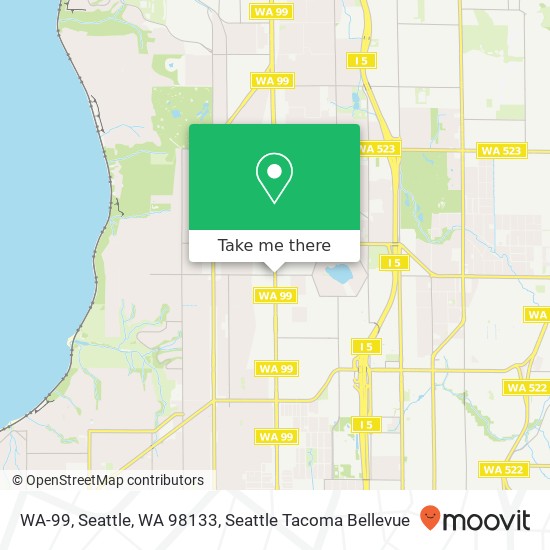 Mapa de WA-99, Seattle, WA 98133