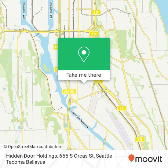 Hidden Door Holdings, 655 S Orcas St map